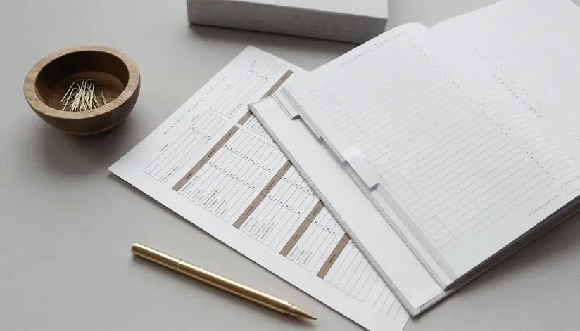 Reports on a desk